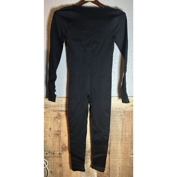 Yoga Sexy Unitard Jumpsuit Womens Sz S Active Ribbed Workout Exercise Athleisure - Picture 5 of 9